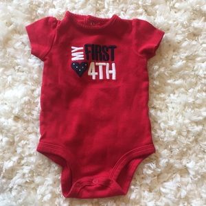 4th of July onesie. My first 4th of July